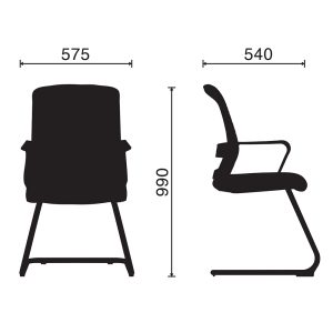 Ghế văn phòng chân quỳ lưng lưới HOM1089-02