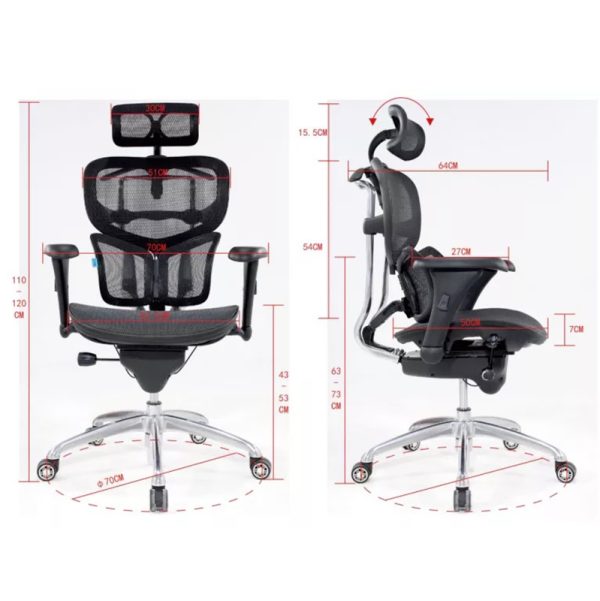 Ghế Ergonomic công thái học cao cấp CTH-07