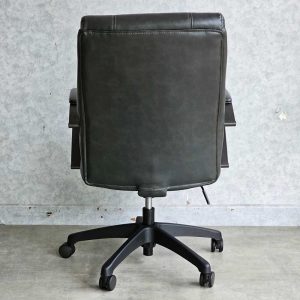 Ghế văn phòng chân xoay nệm simili màu xám GMA51418