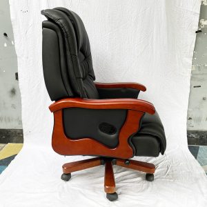 Ghế giám đốc da cao cấp Vantervi tay viền gỗ ngả nằm GSP-8280SJD