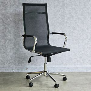 Ghế xoay lưng lưới màu đen, 1 cần điều khiển - HOM1007-04