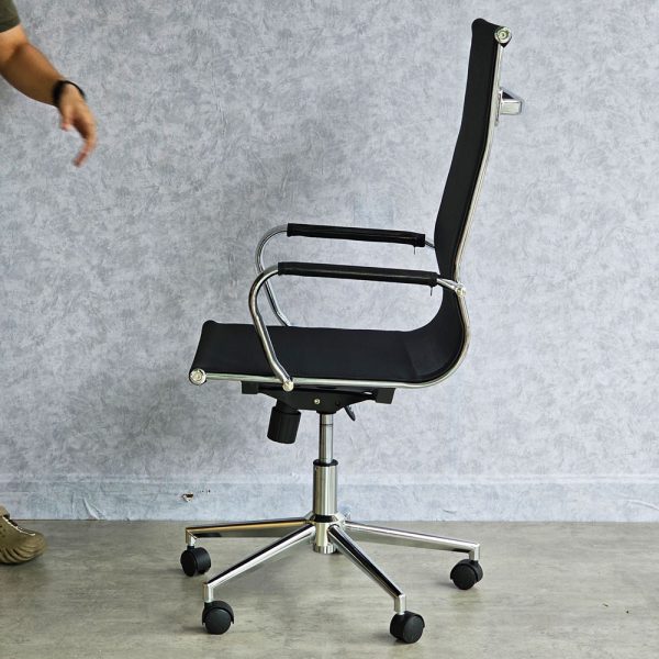 Ghế xoay lưng lưới màu đen, 1 cần điều khiển - HOM1007-04