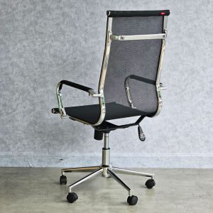 Ghế xoay lưng lưới màu đen, 1 cần điều khiển - HOM1007-04