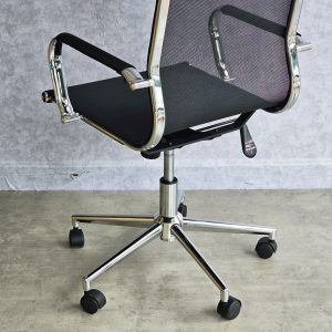 Ghế xoay lưng lưới màu đen, 1 cần điều khiển - HOM1007-04