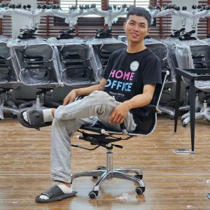 Ghế văn phòng chân xoay lưng lưới thấp MFM02