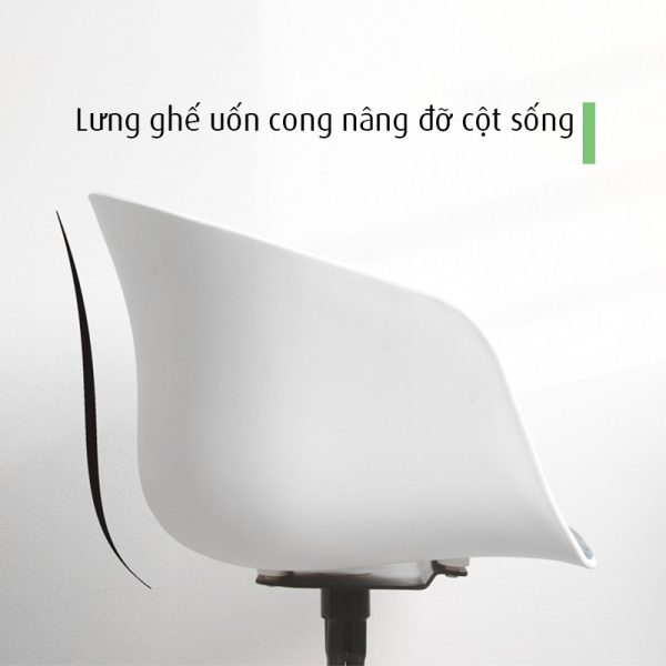 GBC68032 - Ghế bàn cao lót nệm chân sắt có bánh xe di động