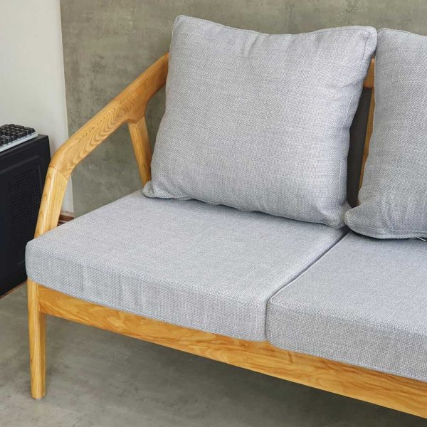 Ghế sofa 3 chỗ ngồi khung gỗ sồi nệm vải SFB68064