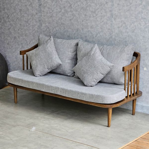 Sofa đôi Fly 1m6 khung gỗ Ash nệm vải SFB68069