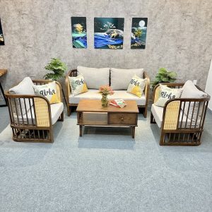 Ghế sofa đơn phong cách indochine GSD68059