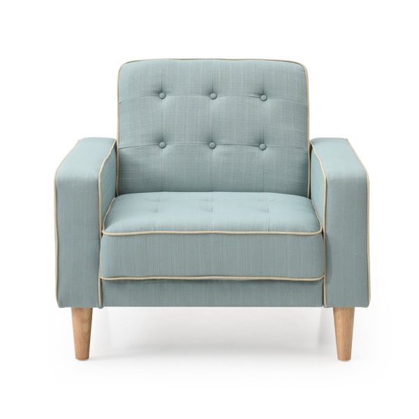 Ghế sofa đơn vuông bọc vải nhiều màu GSD68008