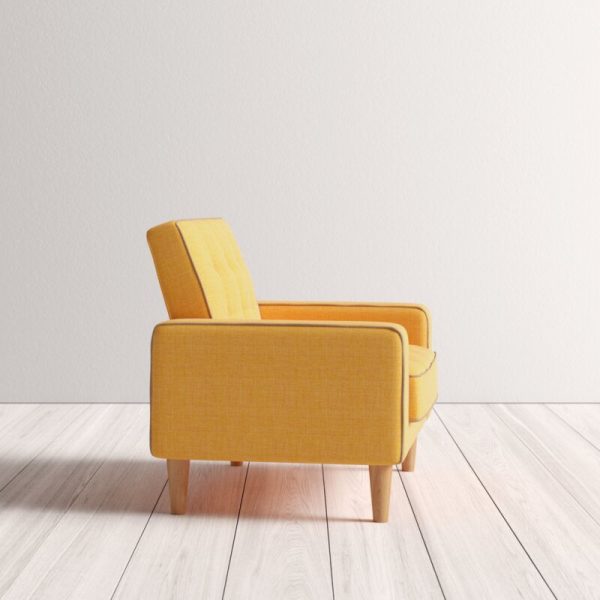 Ghế sofa đơn vuông bọc vải nhiều màu GSD68008