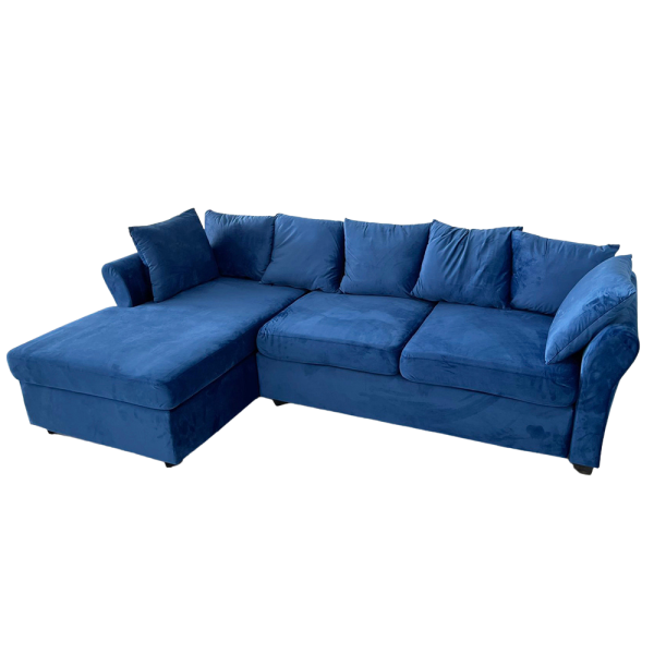 Sofa góc L 2m4x1m4 nệm bọc vải SFL68025