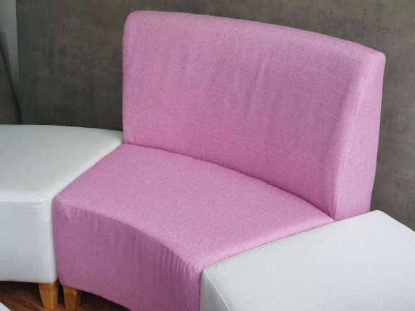 Bộ ghế sofa phòng chờ bọc nệm vải bố ghép nối GSD68068