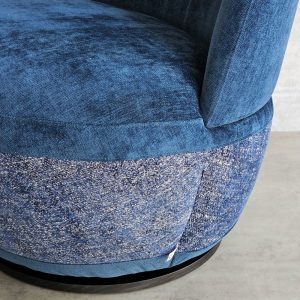 Ghế sofa xoay TARICA bọc nệm vải FABRIC màu xanh GSD68083