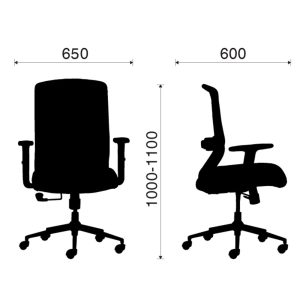 Ghế văn phòng chân xoay lưng lưới HOM1009-02