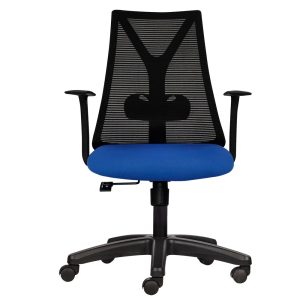 Ghế văn phòng M1087 D-02 nệm màu xanh HOGVP126