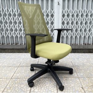 Ghế văn phòng M1087 D-02 nệm màu xanh HOGVP126