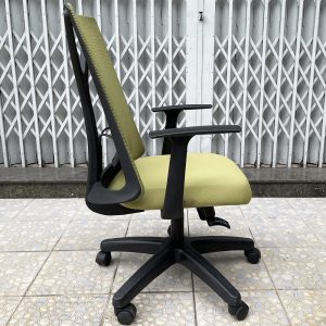 Ghế văn phòng M1087 D-02 nệm màu xanh HOGVP126