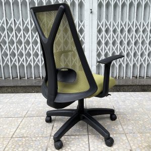 Ghế văn phòng M1087 D-02 nệm màu xanh HOGVP126