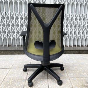 Ghế văn phòng M1087 D-02 nệm màu xanh HOGVP126