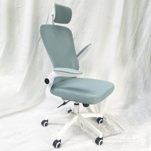 Ghế văn phòng có tựa đầu tay lật màu xanh MF8332LXN