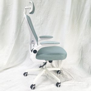 Ghế văn phòng có tựa đầu tay lật màu xanh MF8332LXN