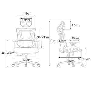 Ghế văn phòng công thái học Spirit - HOGVP031