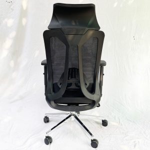 Ghế văn phòng có tựa đầu lưới màu đen MF155