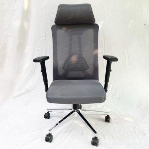Ghế văn phòng có tựa đầu lưới màu đen MF155