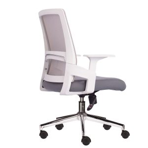 Ghế văn phòng chân xoay viền trắng HOM1086-01