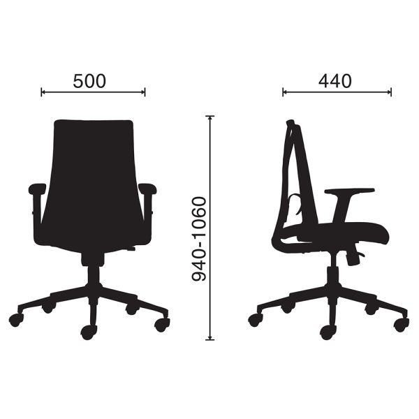 Ghế văn phòng chân xoay nệm xanh khung trắng HOM1087T-01