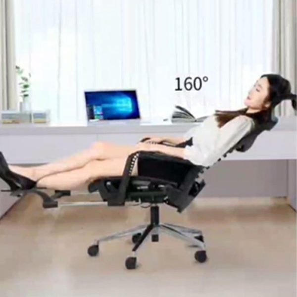 Ghế văn phòng chân xoay ngả lưng có tựa đầu MF740