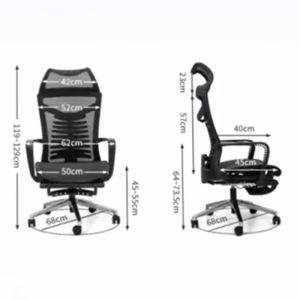 Ghế văn phòng chân xoay ngả lưng có tựa đầu MF740