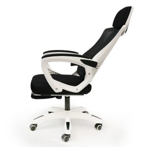 Ghế văn phòng ngả lưng có tựa đầu khung trắng GAK908T