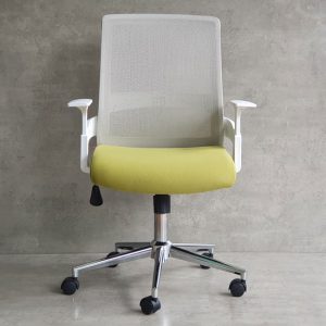 Ghế văn phòng chân xoay viền trắng HOM1086-01