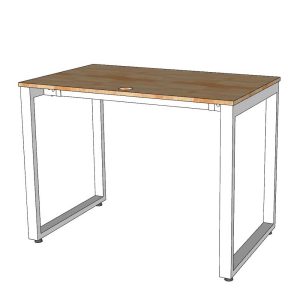 Bàn làm việc 100x60 Rectang Concept lắp ráp HBRT001