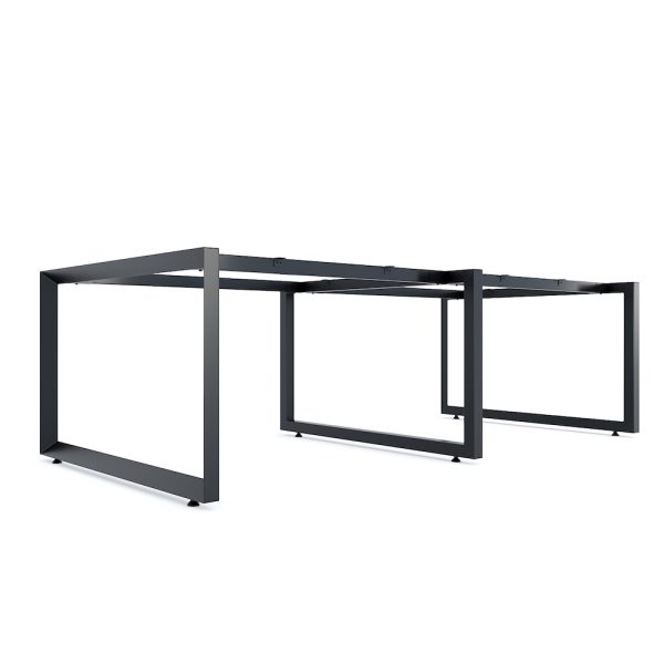 Chân bàn cụm 4 240x120cm chân sắt tam giác hệ Trian II HCTG020