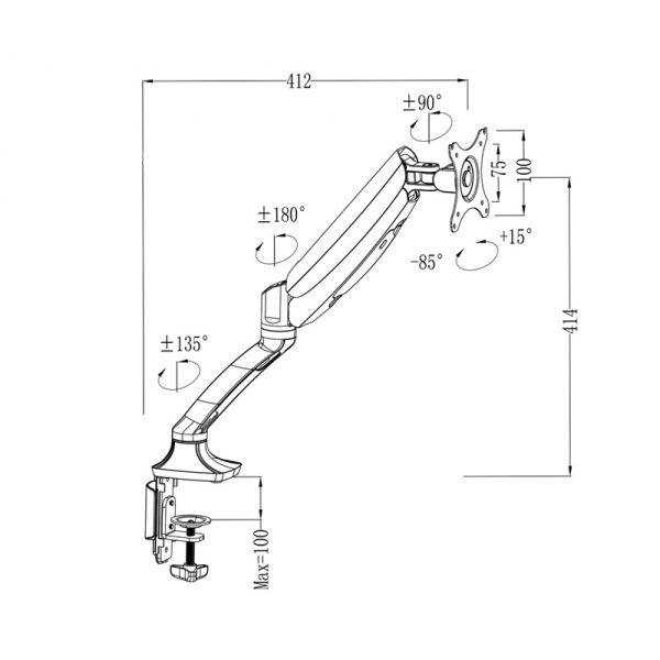 Kệ đỡ màn hình máy tính KD68001