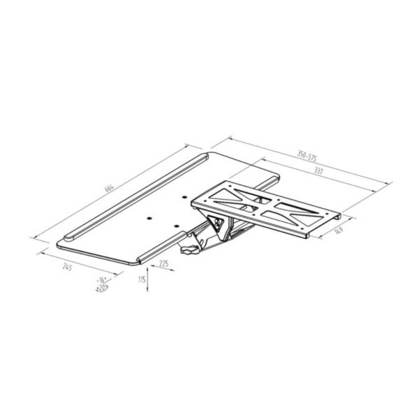 Giá đỡ bàn phím Ergonomic điều chỉnh 3D KT101