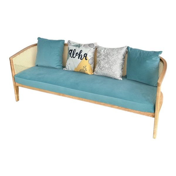 Ghế sofa băng Harvey 1m8 lưới mây SFB68066