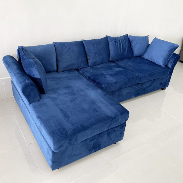 Sofa góc L 2m4x1m4 nệm bọc vải SFL68025