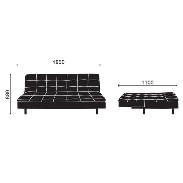 Sofa bed, sofa giường 1m8 xanh ngọc HOBS01