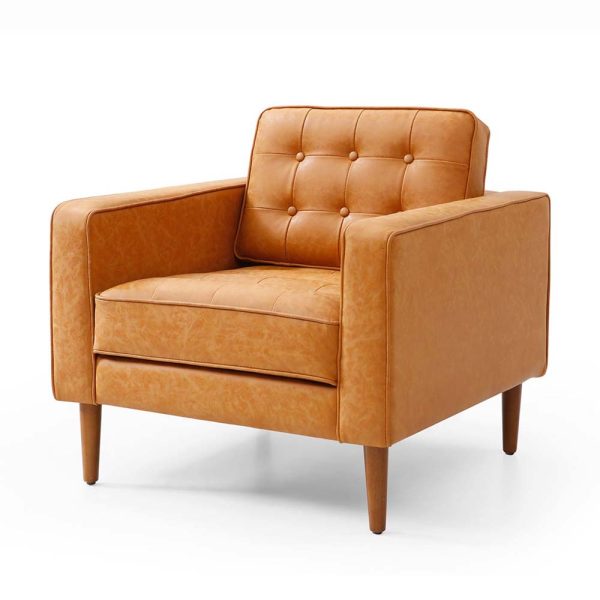 Sofa đơn nệm bọc simili sang trọng Armchair 05 GSD68034