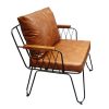 Ghế sofa đơn khung sắt nệm simili GSD68055