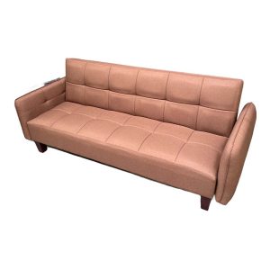 Sofa giường, sofa bed vải màu cafe đậm BNS1802