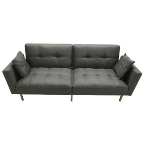 Sofa bed 1m95 nệm bọc vải màu xám SFG68022