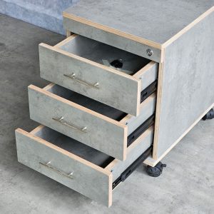 Tủ cá nhân 3 ngăn có khóa 50x40x50cm) gỗ plywood TCN68043