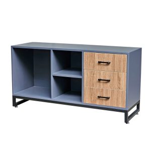 Tủ phụ bàn làm việc 120x40x60cm gỗ cao su TCN68054