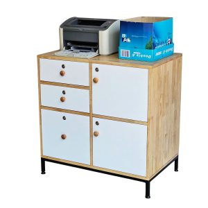 Tủ hồ sơ văn phòng 80x50x80cm gỗ cao su THS68069