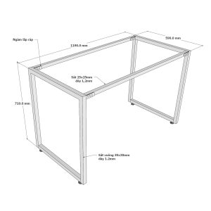 Chân bàn sắt hệ Minimal